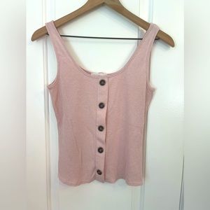 Ribbed blush tank size small
